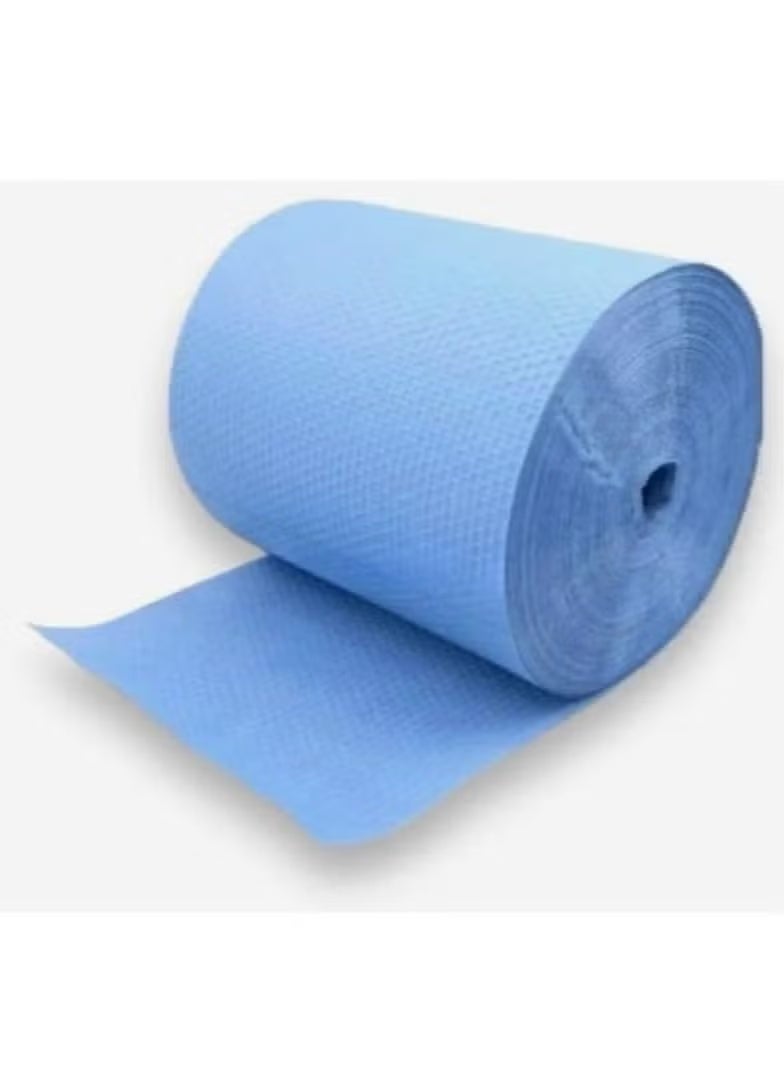 Century Jumbo Blue Microfiber Kitchen Towel Roll Extra Thick - 475 Pieces - Image 5